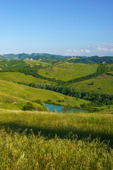Obraz premium Rural landscape on the hills near Bologna, Emilia-Romagna.