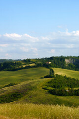 Fototapeta na wymiar Rural landscape on the hills near Bologna, Emilia-Romagna.