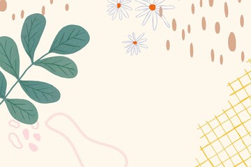 Aesthetic botanical background