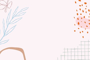 Aesthetic botanical background