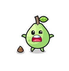 guava earth surprised to meet poop