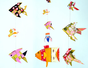 set of colorful kite