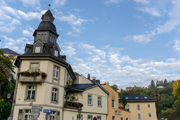 Fototapeta premium Limburg an der Lahn is a city in Hessen, central Germany. Population 33,832. A tributary of the Rhine is located on the banks of the Lan River. The western part belongs to the Rhineland-Palatinate.