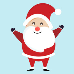 santa claus with a bag