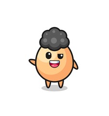 egg character as the afro boy