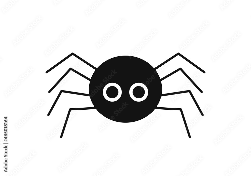 Wall mural cute spider icon. vector illustration