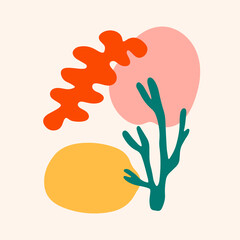 Modern abstract art cover background