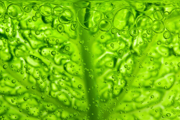 Leaf texture with water bubbles