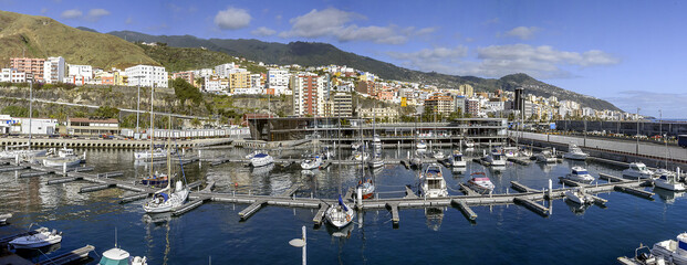Landscape of La Palma port, La Palma island, Canary Islands.
