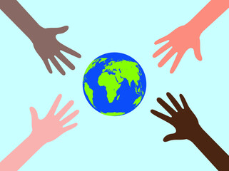 World day concept. United Nations Day Vector Illustration. world environment day concept