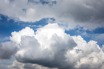 White clouds with blue sky background on daytime.