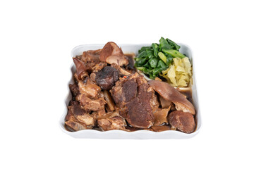 stewed pork knuckle with herb