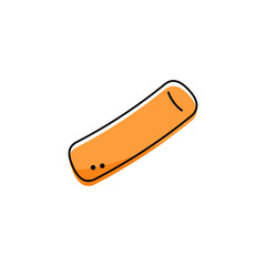 Tteokbokki Noodle vector. Korean food. Spicy rice cake. Tteokbokki logo design.