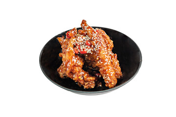 crispy fried feet chicken with chili sauce