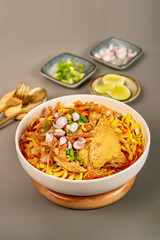 rice noodles with spicy  sauce