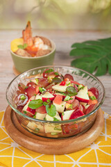 Bowl of fresh salsa dip