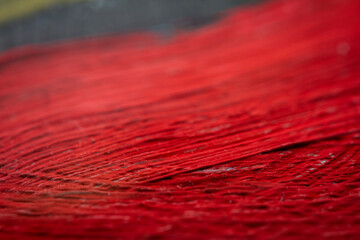 Extreme close up of acrylic paint texture
