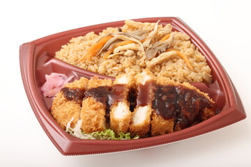ロースとんかつ＆舞茸ご飯弁当