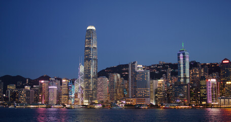Fototapeta premium Hong Kong night
