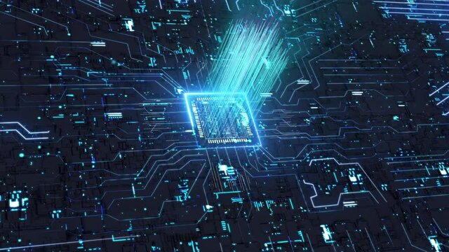 Artificial intelligence big data cloud computing electronic technology chip