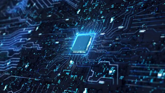 Computer CPU technology chip background