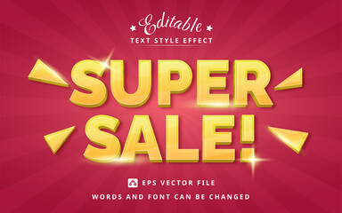 Super Sale Editable Text Effect