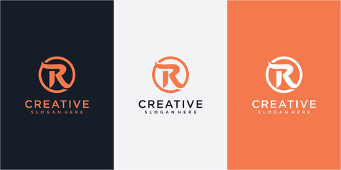 Initial rk letter logo with creative modern business typography vector template. Creative letter rk logo design.