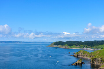 Naklejka premium 北海道 東部 厚岸のあやめケ原からの展望 