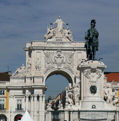 Triumphbogen Arco da Rua Augusta in Lissabon