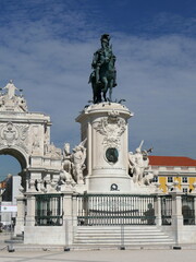 Triumphbogen Arco da Rua Augusta in Lissabon