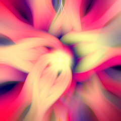 abstract neon pink flower. bright rays background. psychedelic pink background