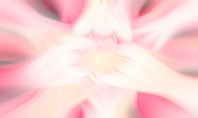 abstract neon soft pink flower. bright rays background.