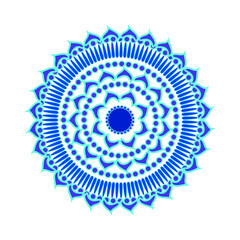 blue mandola arabic design pattern vector eps