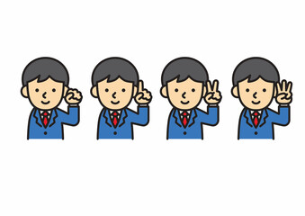 働く人　男性　サラリーマン　スーツ　ビジネスマン