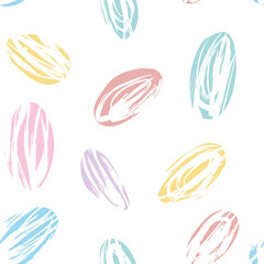 seamless pattern tangle spots smear brush print background pastel childish color