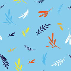 seamless patterns very leaves soft color print