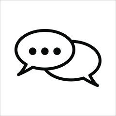 messaging and conversation icon, can use on mobile application, website and any other. vector illustration isolated on white background