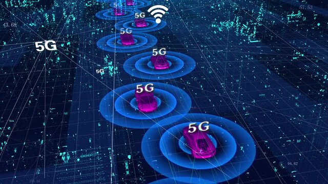 Intelligent transportation driverless intelligent vehicle 5g network data transmission