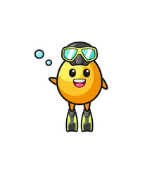 the golden egg diver cartoon character