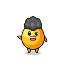 golden egg character as the afro boy