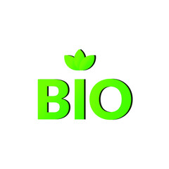 Bio logo, vectorized logo template. Vectorized icons.