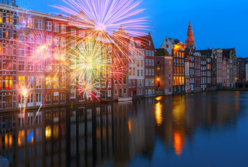 Fototapeta premium Houses of Amstardam, Netherlands