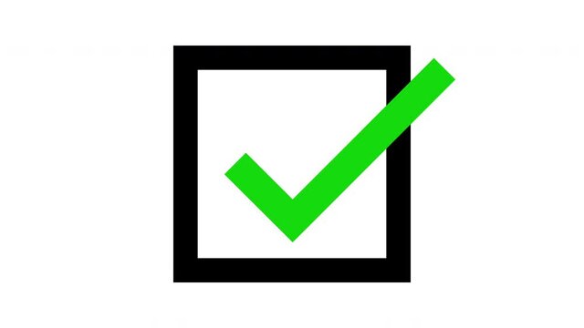 Large simple checkbox and checkmark (8 patterns)