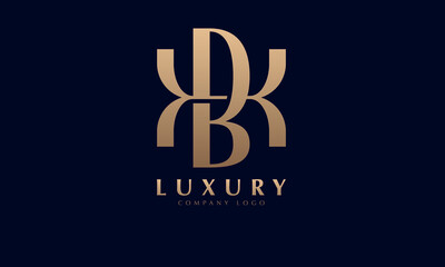 Alphabet BX or XA luxury initial letters brand monogram logo template