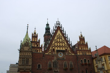 Fototapeta na wymiar Old town city hall, Wroclaw, Poland 