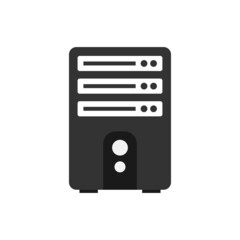 Server hosting icon design template vector isolated illustration