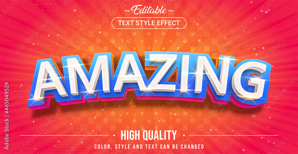 Poster Editable text style effect - Amazing text style theme.