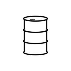 Oil barrel icon design template vector isolated illustration