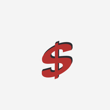 red dollar sign