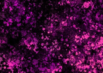 Pink black magenta vintage background with spots, splashes and dots. Watercolor texture with blur and gradient. A magical space for creative art ideas and graphic design. Spotted texture.